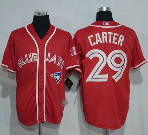 Joe Carter Toronto Blue Jays red jersey