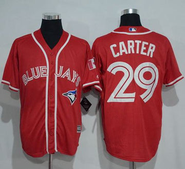 Joe Carter Toronto Blue Jays red jersey