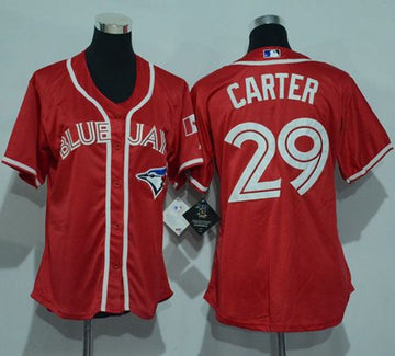 Joe Carter Toronto Blue Jays red jersey