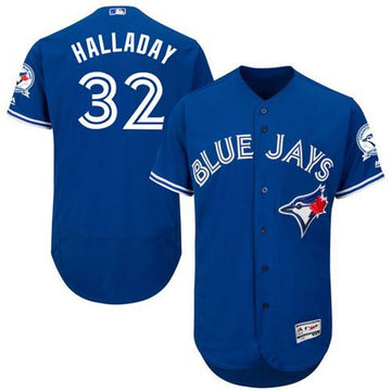 Roy Halladay Toronto Blue Jays blue Authentic jersey