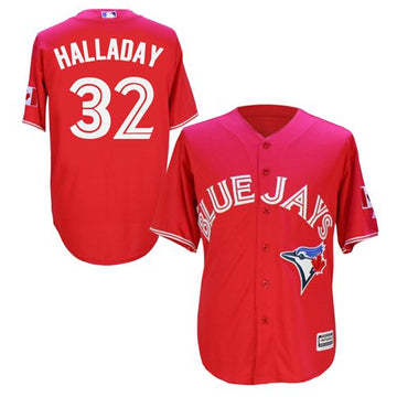 Roy Halladay Toronto Blue Jays red jersey
