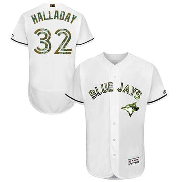 Roy Halladay Toronto Blue Jays white Authentic jersey