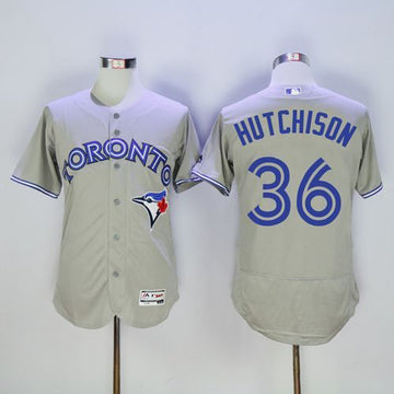 Drew Hutchison Toronto Blue Jays grey Authentic jersey