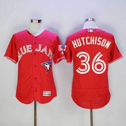Drew Hutchison Toronto Blue Jays red Authentic jersey