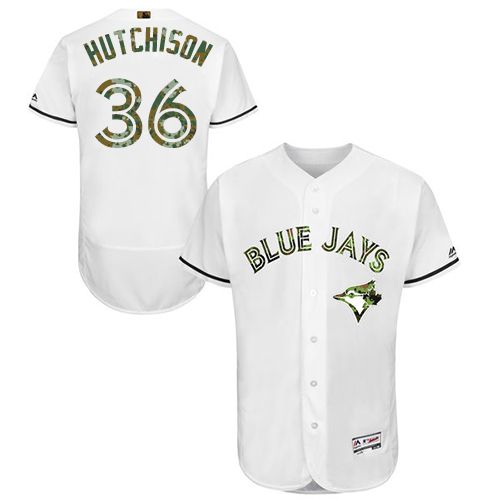 Drew Hutchison Toronto Blue Jays white Authentic jersey
