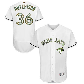 Drew Hutchison Toronto Blue Jays white Authentic jersey