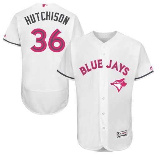 Drew Hutchison Toronto Blue Jays white Authentic jersey
