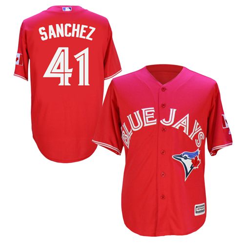 Aaron Sanchez Toronto Blue Jays red jersey