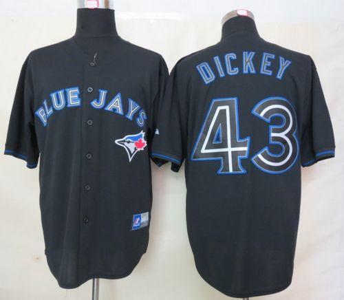 RA Dickey Toronto Blue Jays black Fashion jersey