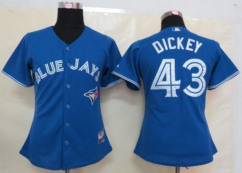 RA Dickey Toronto Blue Jays blue Fashion jersey