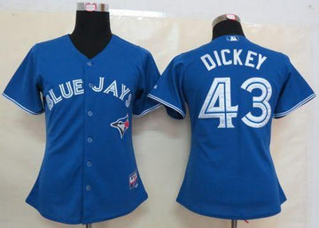 RA Dickey Toronto Blue Jays blue Fashion jersey
