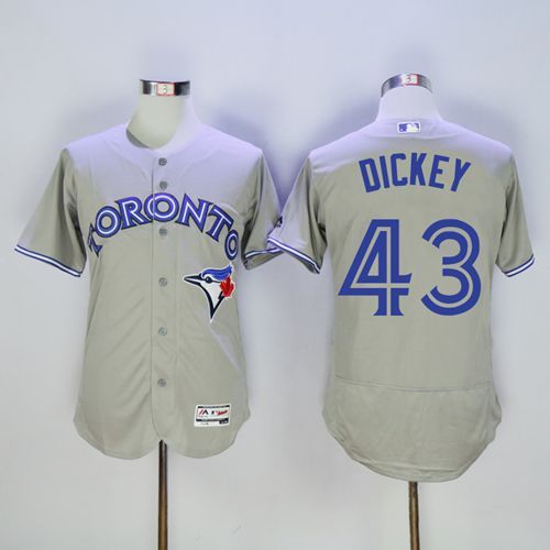 RA Dickey Toronto Blue Jays grey Authentic jersey
