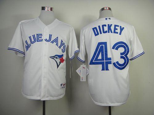 RA Dickey Toronto Blue Jays white jersey