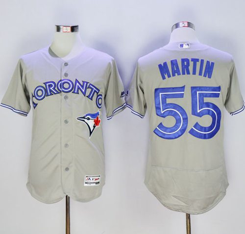 Russell Martin Toronto Blue Jays grey Authentic jersey