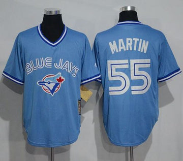 Russell Martin Toronto Blue Jays blue Throwback jersey