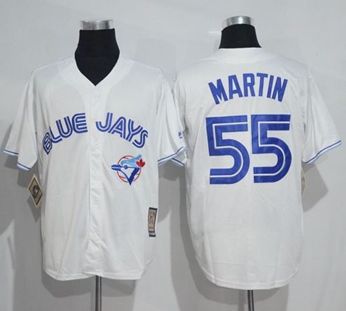 Russell Martin Toronto Blue Jays white Throwback jersey