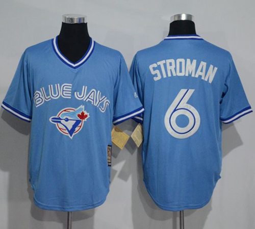 Marcus Stroman Toronto Blue Jays blue Throwback jersey