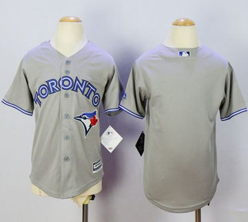 Custom Toronto Blue Jays grey jersey
