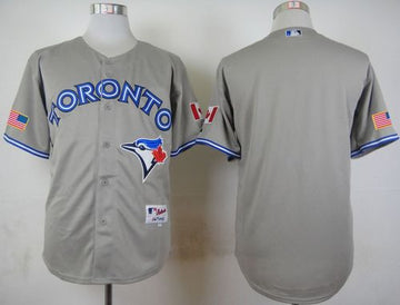 Custom Toronto Blue Jays grey Road jersey