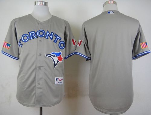 Custom Toronto Blue Jays grey Road jersey