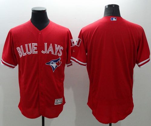 Custom Toronto Blue Jays red Authentic jersey