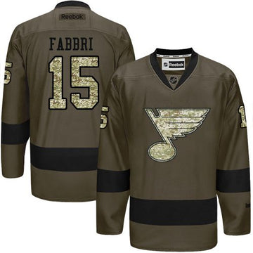 Robby Fabbri St. Louis Blues green Salute To Service jersey