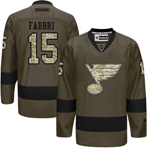 Robby Fabbri St. Louis Blues green Salute To Service jersey