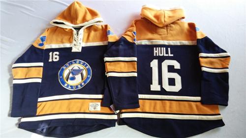 Brett Hull St. Louis Blues navy jersey