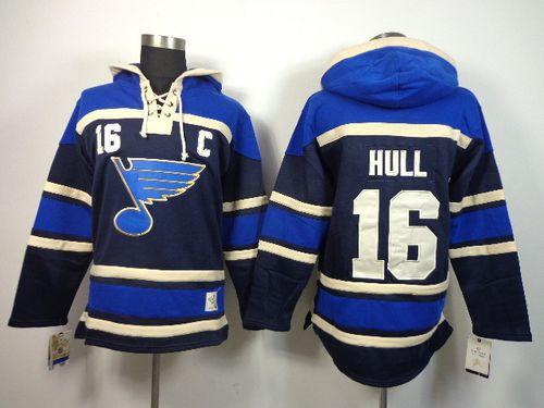 Brett Hull St. Louis Blues navy jersey