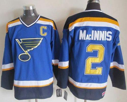 Al MacInnis St. Louis Blues blue Throwback jersey