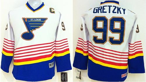 Wayne Gretzky St. Louis Blues white jersey