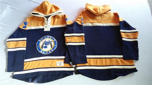 Custom St. Louis Blues navy jersey