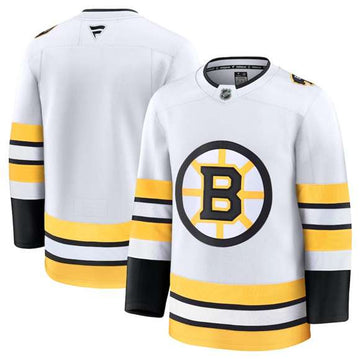 Custom Boston Bruins white Away jersey