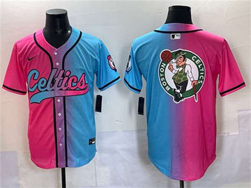 Team Big Logo Boston Celtics pink-blue jersey