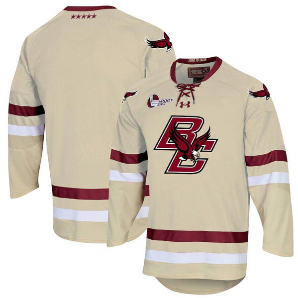 Custom Boston College Eagles gold jersey