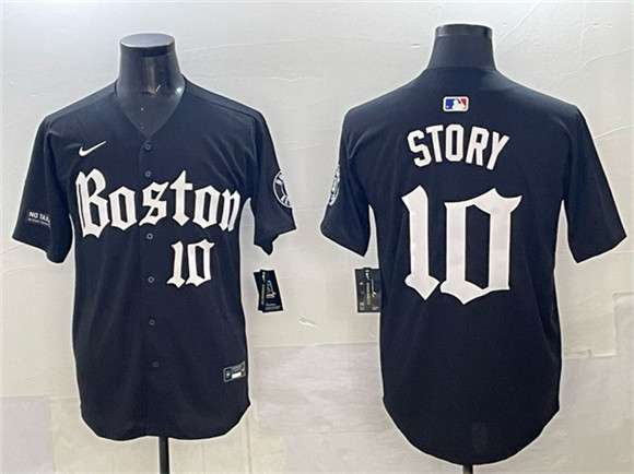 Trevor Story Boston Red Sox black jersey