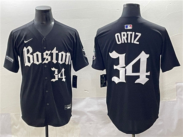 David Ortiz Boston Red Sox black jersey