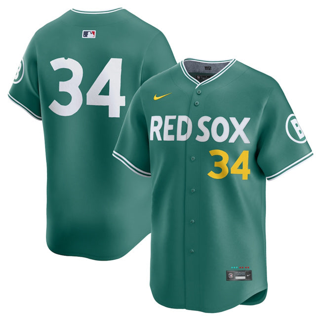 David Ortiz Boston Red Sox green City Connect jersey