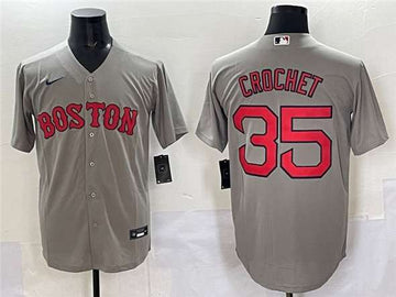 Garrett Crochet Boston Red Sox gray jersey