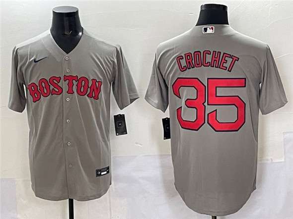 Garrett Crochet Boston Red Sox gray jersey