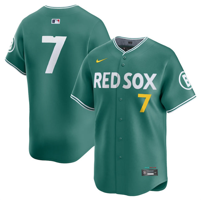 Masataka Yoshida Boston Red Sox green City Connect jersey