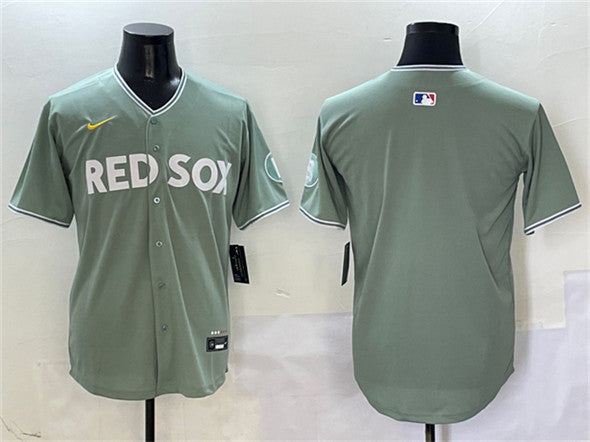 Custom Boston Red Sox green City Connect jersey