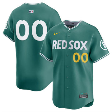 Custom Boston Red Sox green City Connect jersey