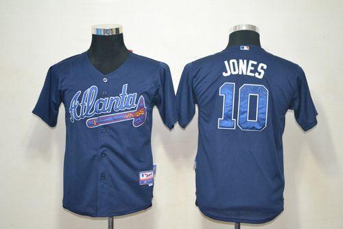 Chipper Jones Atlanta Braves blue jersey