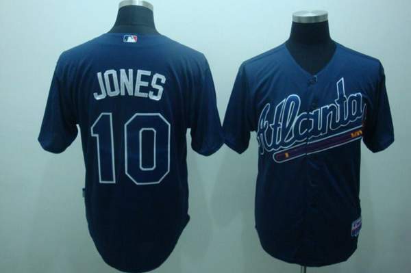 Chipper Jones Atlanta Braves blue jersey
