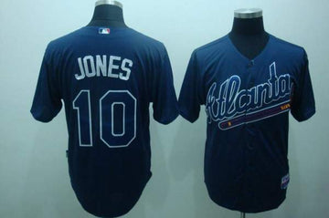 Chipper Jones Atlanta Braves blue jersey