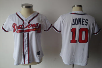 Chipper Jones Atlanta Braves white Fashion jersey