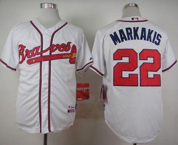 Nick Markakis Atlanta Braves white jersey