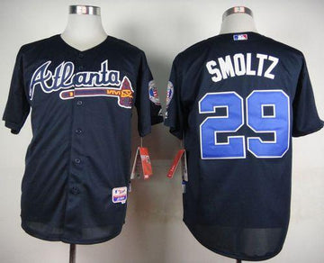 John Smoltz Atlanta Braves blue jersey