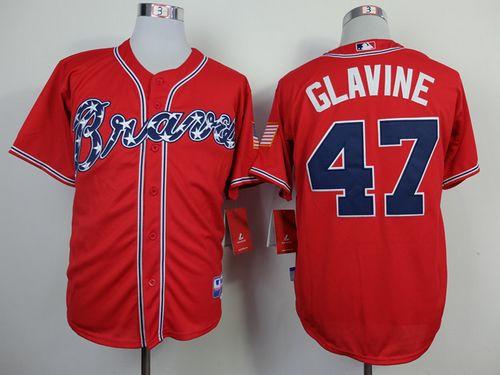 Tom Glavine Atlanta Braves red jersey